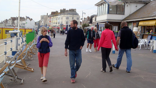 Weymouth, les touristes à la recherche de cartes routières