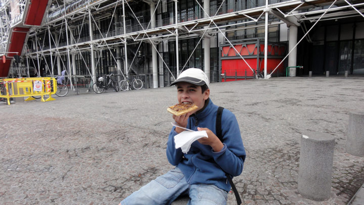 le dessert : gaufre au nutella