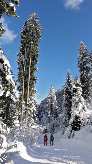 les randonneuses Simone et Ghislaine