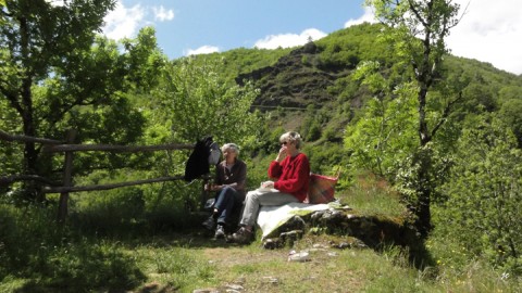 les randonneuses près de la chapelle Saint Roch