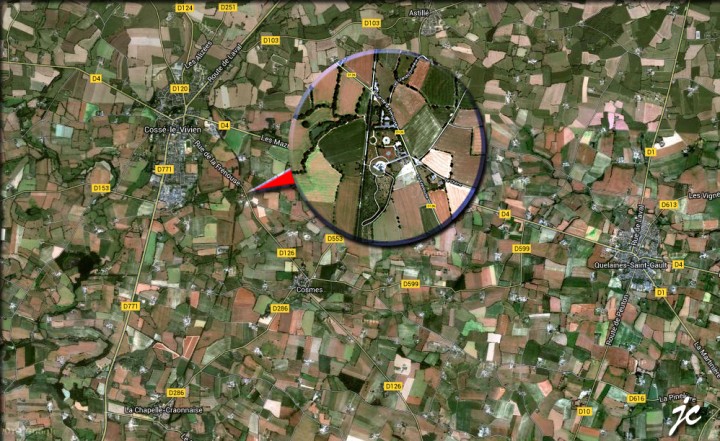 au lieudit la Frénouse à Cossé le Vivien
