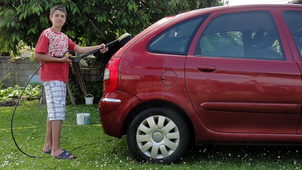 le laveur de voiture