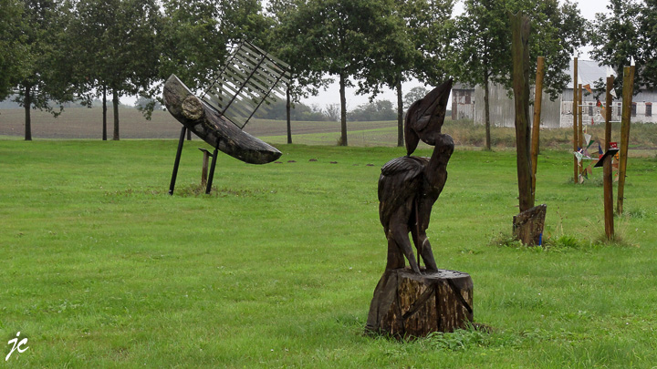 les sculptures de l'établissement d'enseignement de Knivsbjerg