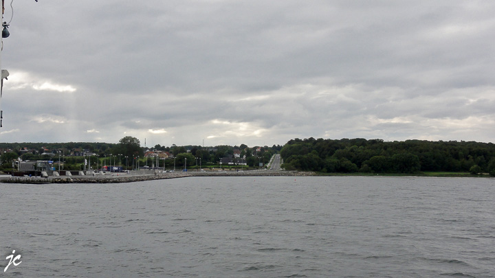 sur le ferry de Bojden à Fynshav, l'arrivée