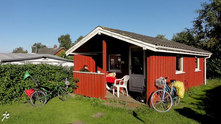 la hutte sur le camping Naldmose