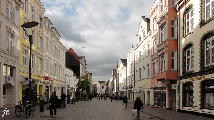 dans le centre ville de Flensbourg