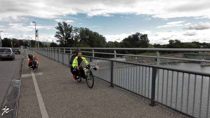 le passage de la frontière franco-allemande sur le Rhin