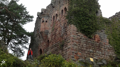Jean-Claude dans le château du Landsberg
