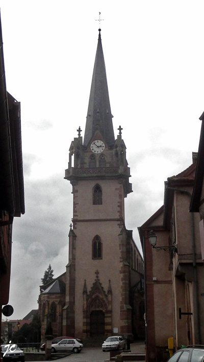 le clocher de l'église de Bernardswiller