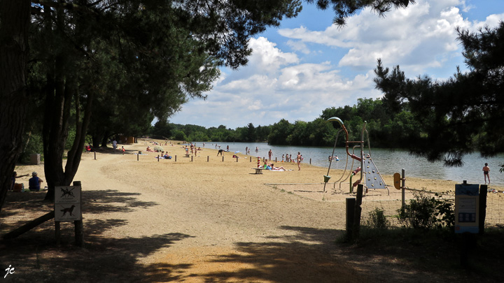 la plage du parc des sablières