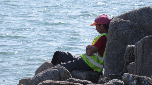 la méditation à Beg ar Vir, à la pointe de la flèche