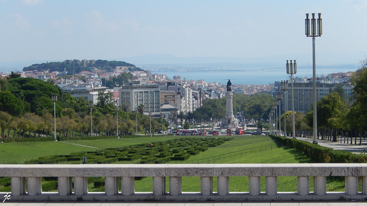 dans le parque Eduardo VII à Lisbonne