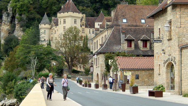 Simone et Ghislaine à La Roque-Gageac