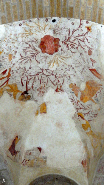 dans l'église de Saint Léon sur Vézère