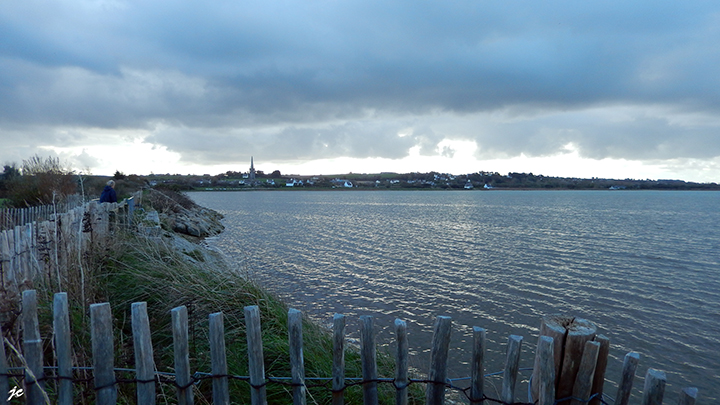 la baie de Goulven à marée haute