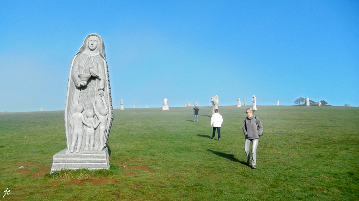 la vallée des saints à Carnoët
