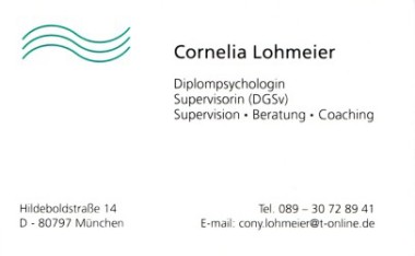 carte de visite de Cornelia Lohmeier