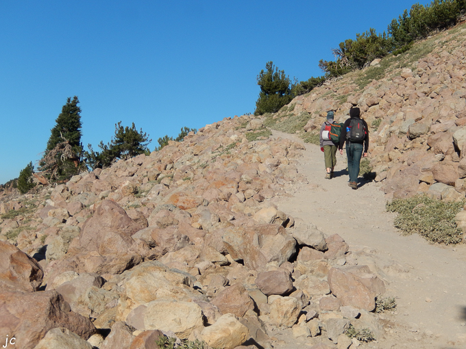 l'ascension du Lassen Peak, Simone et Cyril