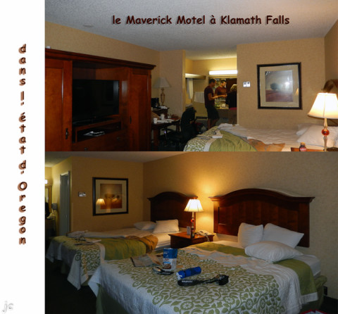 Cyril et Simone dans le Maverick motel à Klamath Falls