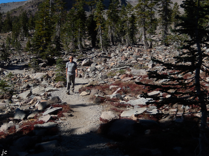 jc sur le Gray Butte trail