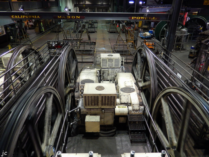 la machinerie du cable car