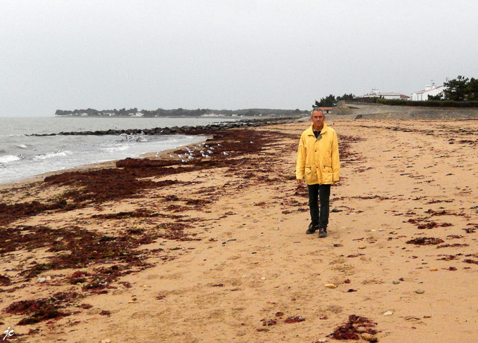 Jean-Claude sur la plage à La Guérinière