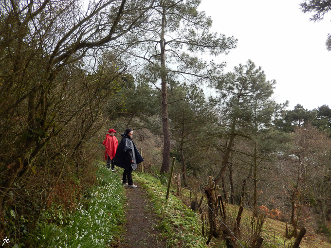 Simone et ghislaine sur la rando du Circuit de la pointe de l'Ar