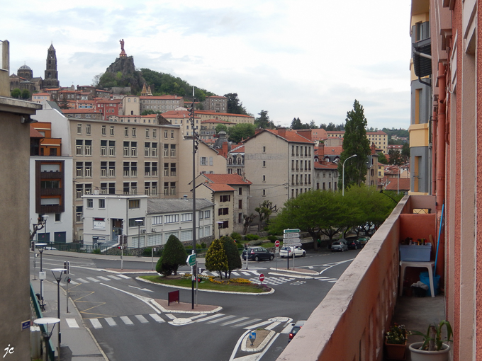 la vue depuis le balcon de notre chambre