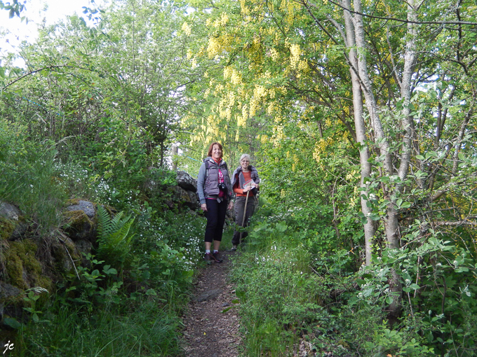 Magali et Simone à la sortie du Puy en Velay