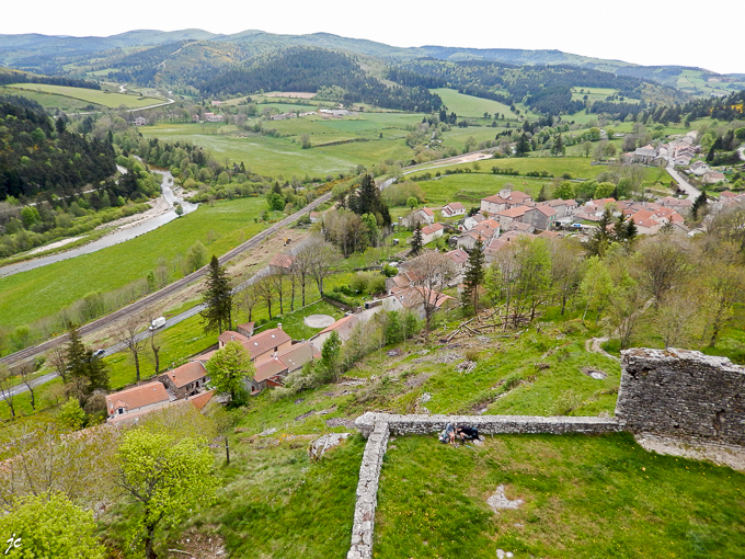 le village de Luc vu du donjon