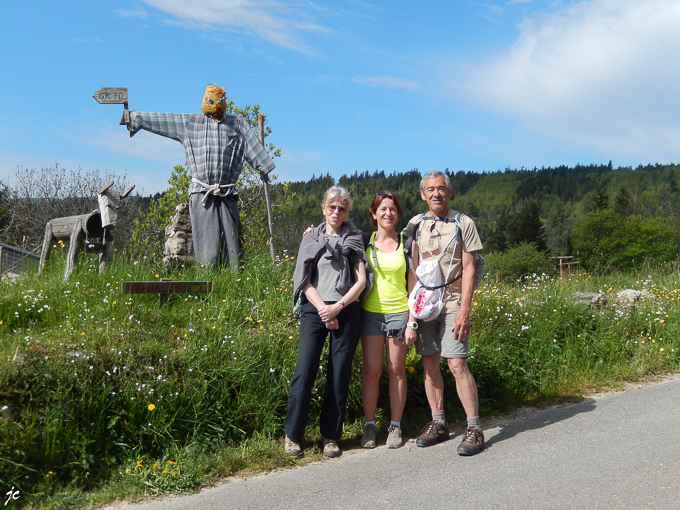 la photo de famille faite par une normande rencontrée au gîte l'Houstaou