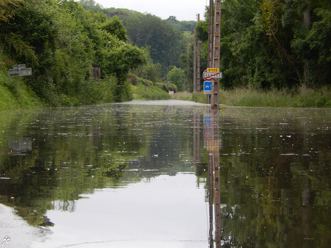 La Loire à Vélo à la sortie de Gennes