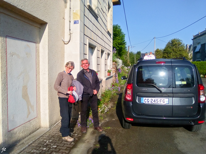 la pose du chauffeur de taxi