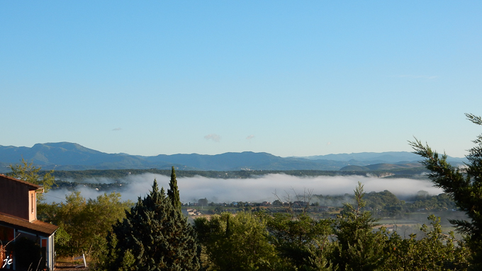 la brume sur l'Ardèche