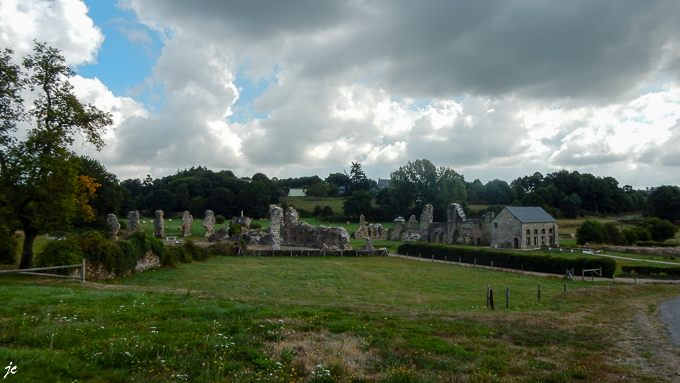 les ruines de l'abbaye de Savigny le Vieux