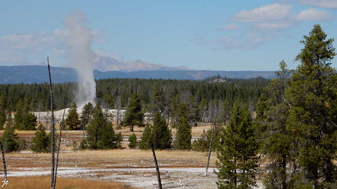 dans le Yellowstone national park, Great Fountain geyser