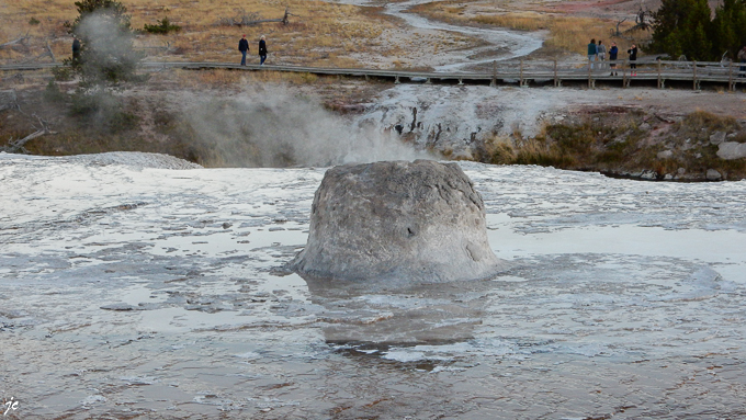 dans le Yellowstone national park, Plume geyser