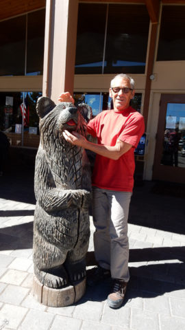 dans le Yellowstone national park, Visitor Center notre premier ours