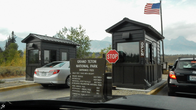 l'entrée du Grand Teton National Park