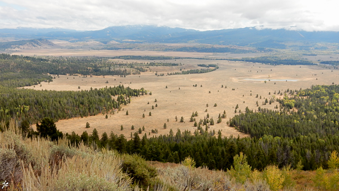 sur la Signal Mountain road, Jackson Lake overlook