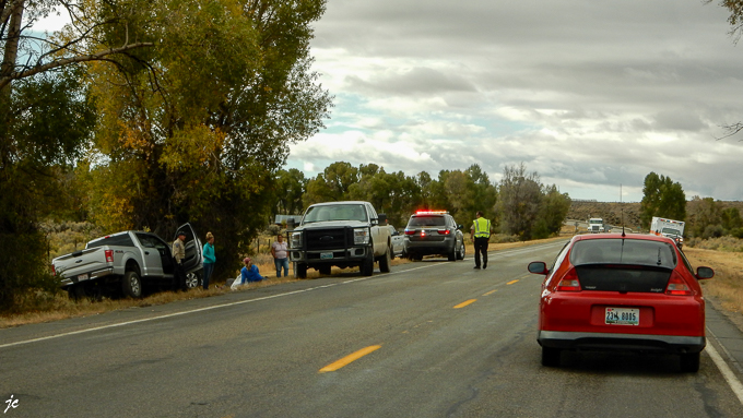 sur l'US 191, à Pinedale dans le Wyoming, l'accident