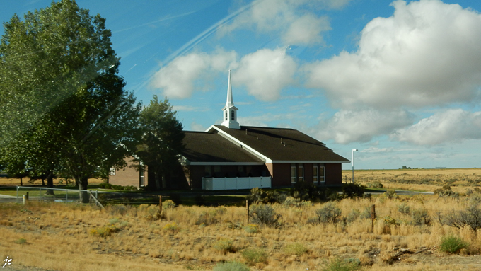 sur l'US 191, à Farson dans le Wyoming, une église The Church of Jesus Christ of Latter-day Saints (L'Eglise de Jésus-Christ des Saints des Derniers Jours)