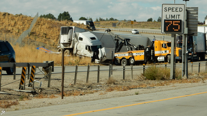 sur l'US 191, à Rock Springs dans le Wyoming, l'accident