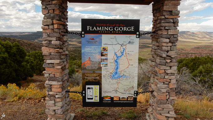 sur l'US 191, à Rock Springs dans le Wyoming, Flaming gorge
