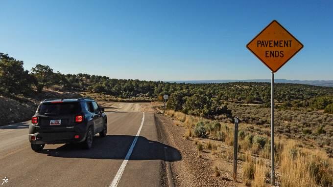 sur la 9 Mile Canyon road dans le comté de Duchesne en Utah, la piste 10 km