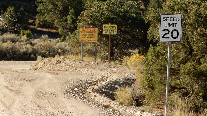 sur la 9 Mile Canyon road dans le comté de Duchesne en Utah, la piste 10 km