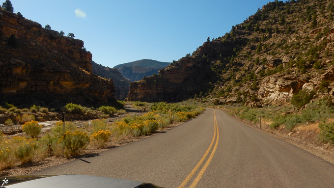 sur la 9 Mile Canyon road dans le comté de Duchesne en Utah, la piste