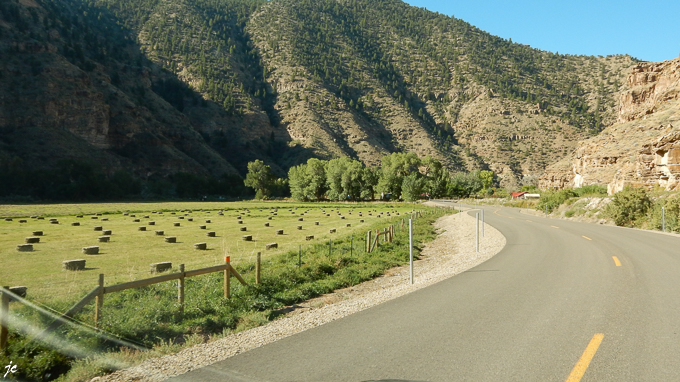 sur la 9 Mile Canyon road dans le comté de Duchesne en Utah, l'oasis
