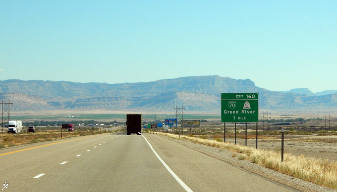 sur l'Interstate Highway 70 dans le comté de Grand en Utah