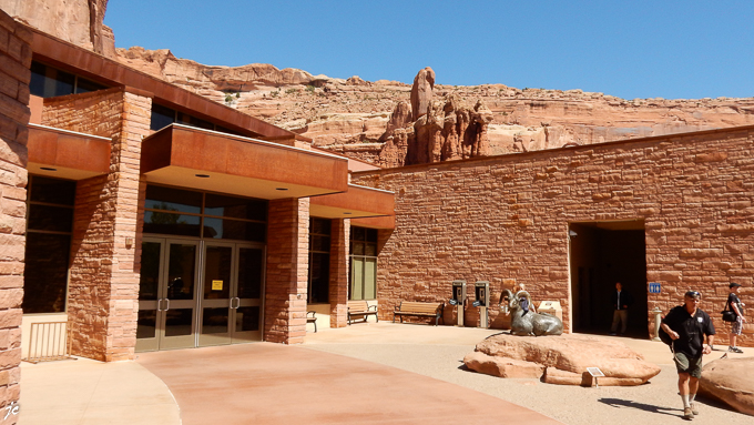 dans Arches National park, le visitor center